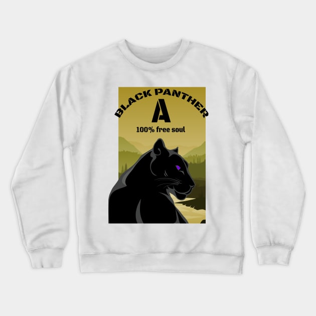 black panther high hill Crewneck Sweatshirt by svksesmatamv